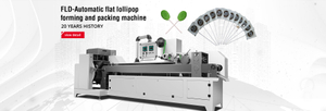 Ligne de production horizontale de formation et d'emballage de sucettes plates FLD-360