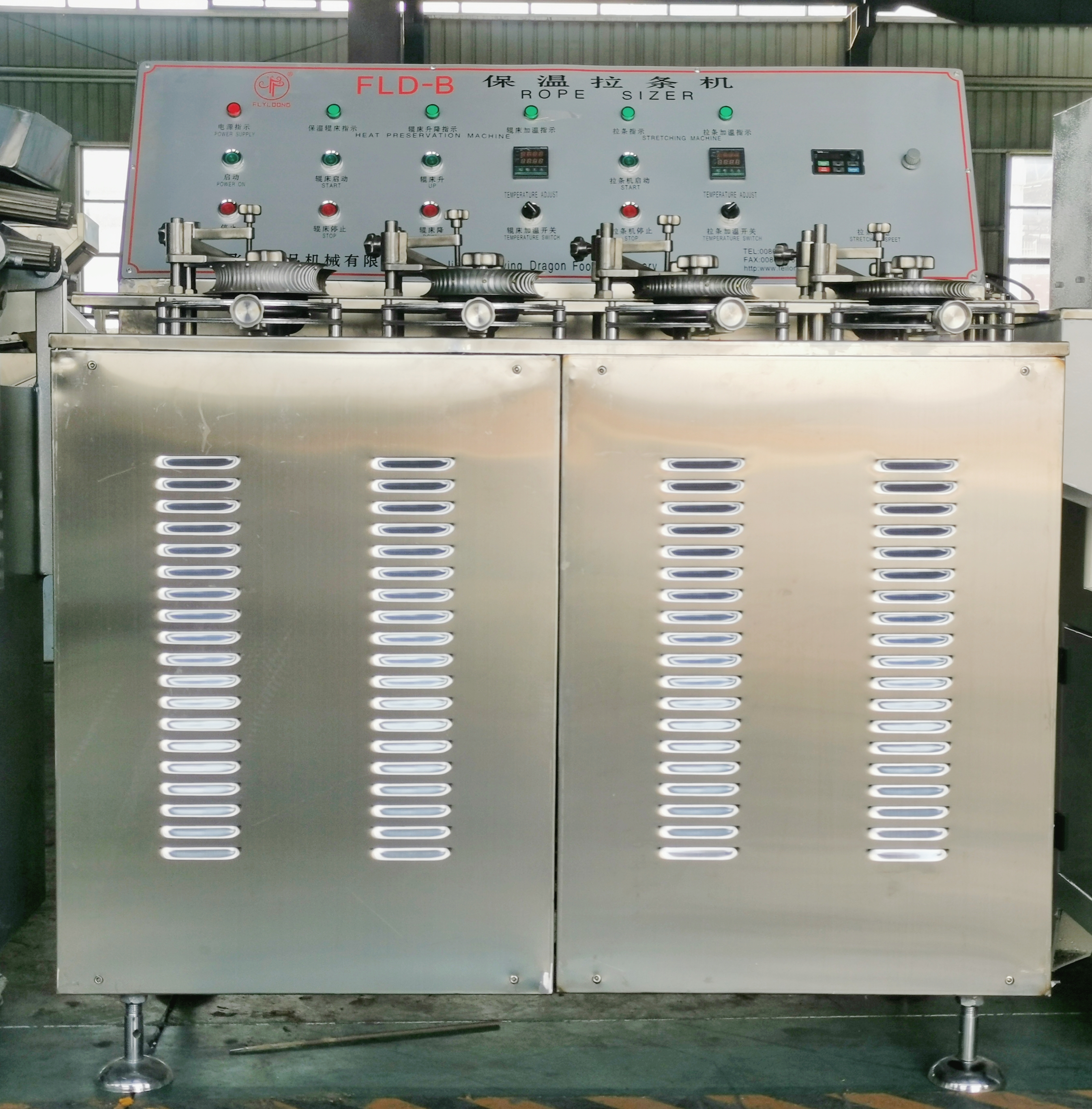 DIMENSIONNEUR DE CORDE &Agrave; QUATRE ROULEAUX FLD